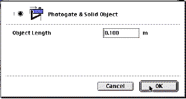 enter length dialog box