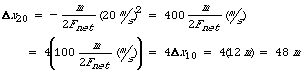 Delta x 20 equation