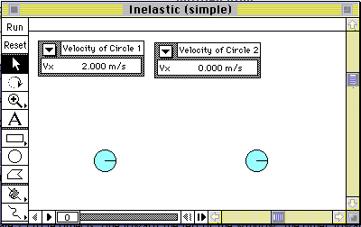 Screen dump of the simulation