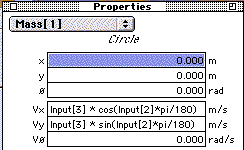 Mass 1 properties window