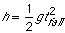 h = (1/2)gt^2