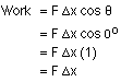 Work Equation derivation